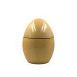 Tommaso Barbi, rare grande boîte en parchemin en forme d'œuf, TB Italie, vers 1970