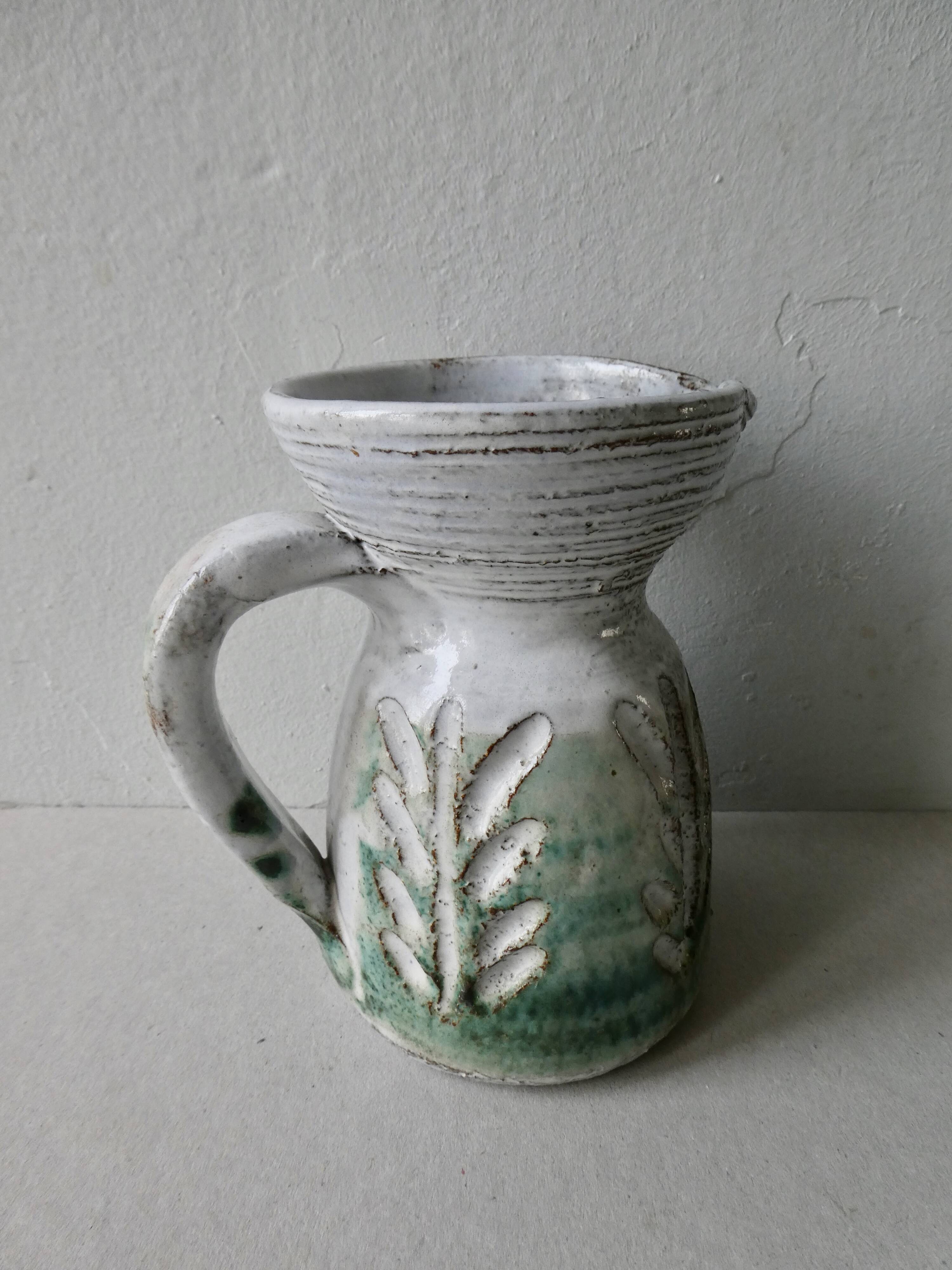 Albert Thiry ceramic pitcher, Vallauris, 1960s