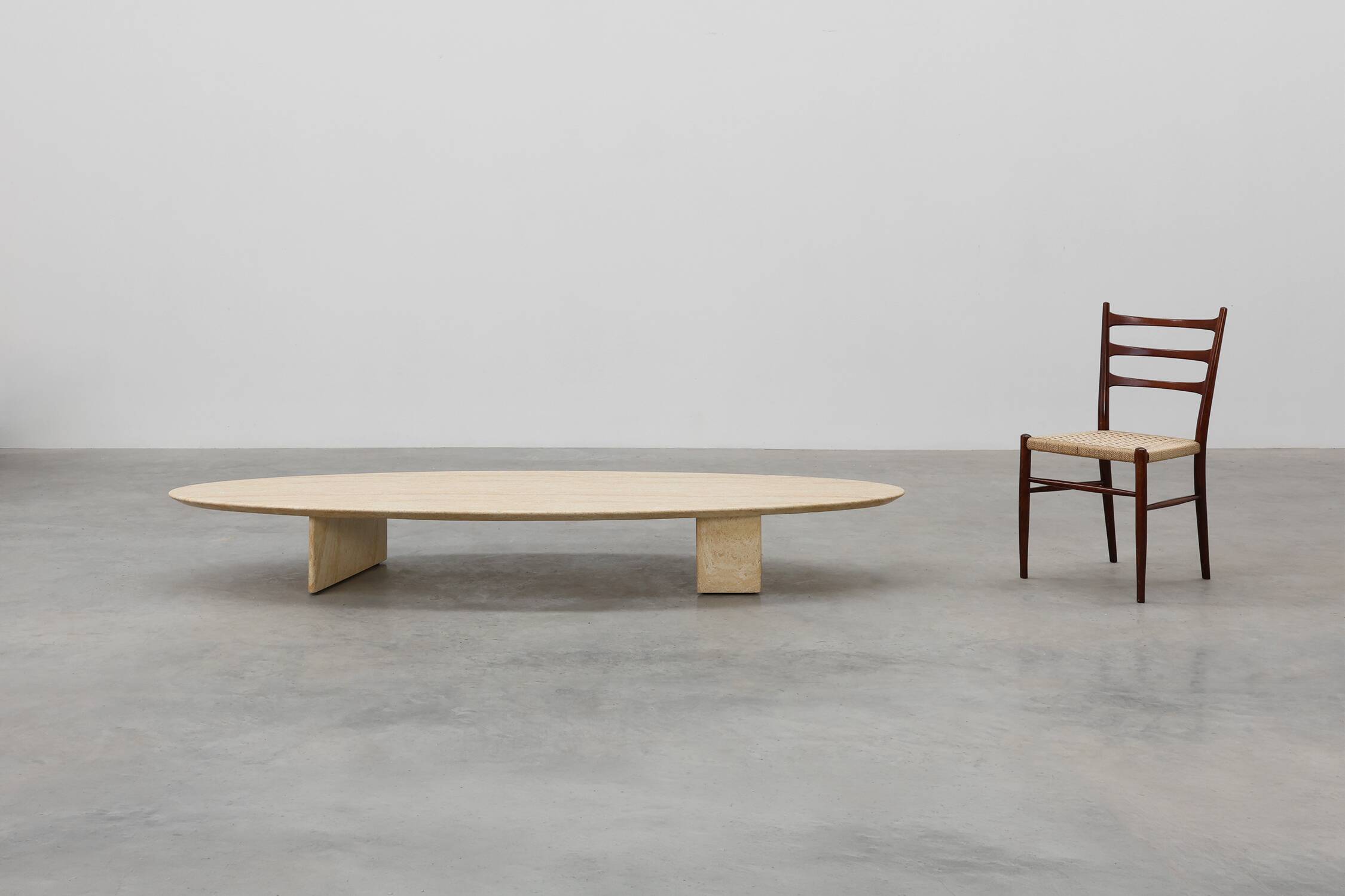 Travertine‑Look Coffee Table by Eichholtz, Germany, 20th Century