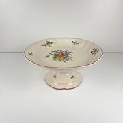 Compote dish KG Lunéville, model "Réverbère", rose pattern