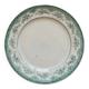 Antique flat plate, ironstone, Onnaing, Roses Mousses pattern.