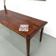 Oak dining table with tapered legs, 1970s.