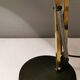 Gold coloured table lamp, Danish from Lyskaer Lighting (LB) 1980s, with black "base"