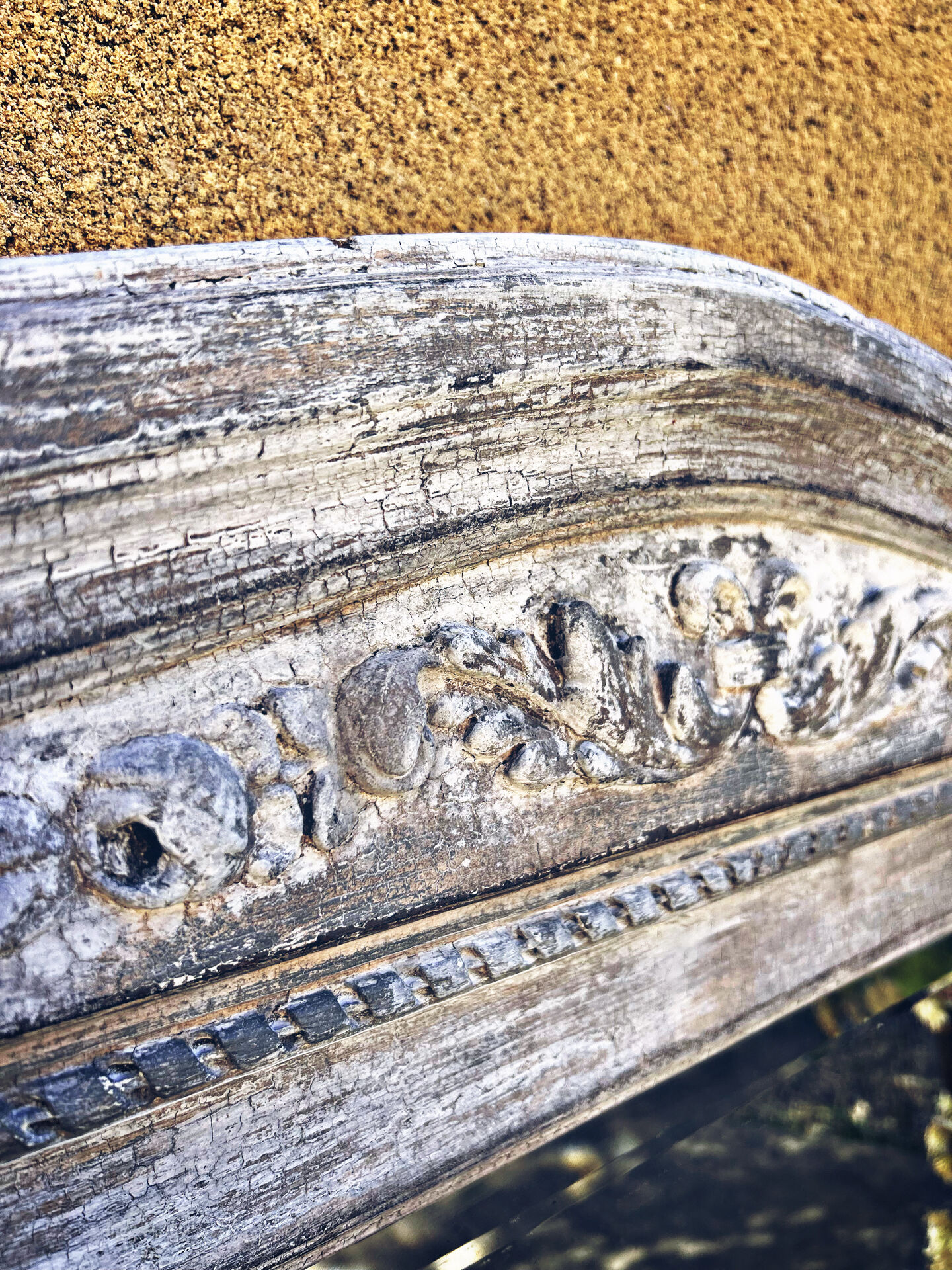 Napoleon III patinated trumeau mirror