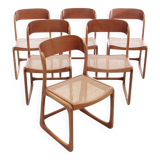 Set of 6 Baumann "Sledge / Sleigh" chairs