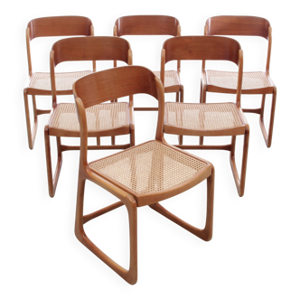 Set of 6 Baumann "Sledge / Sleigh" chairs