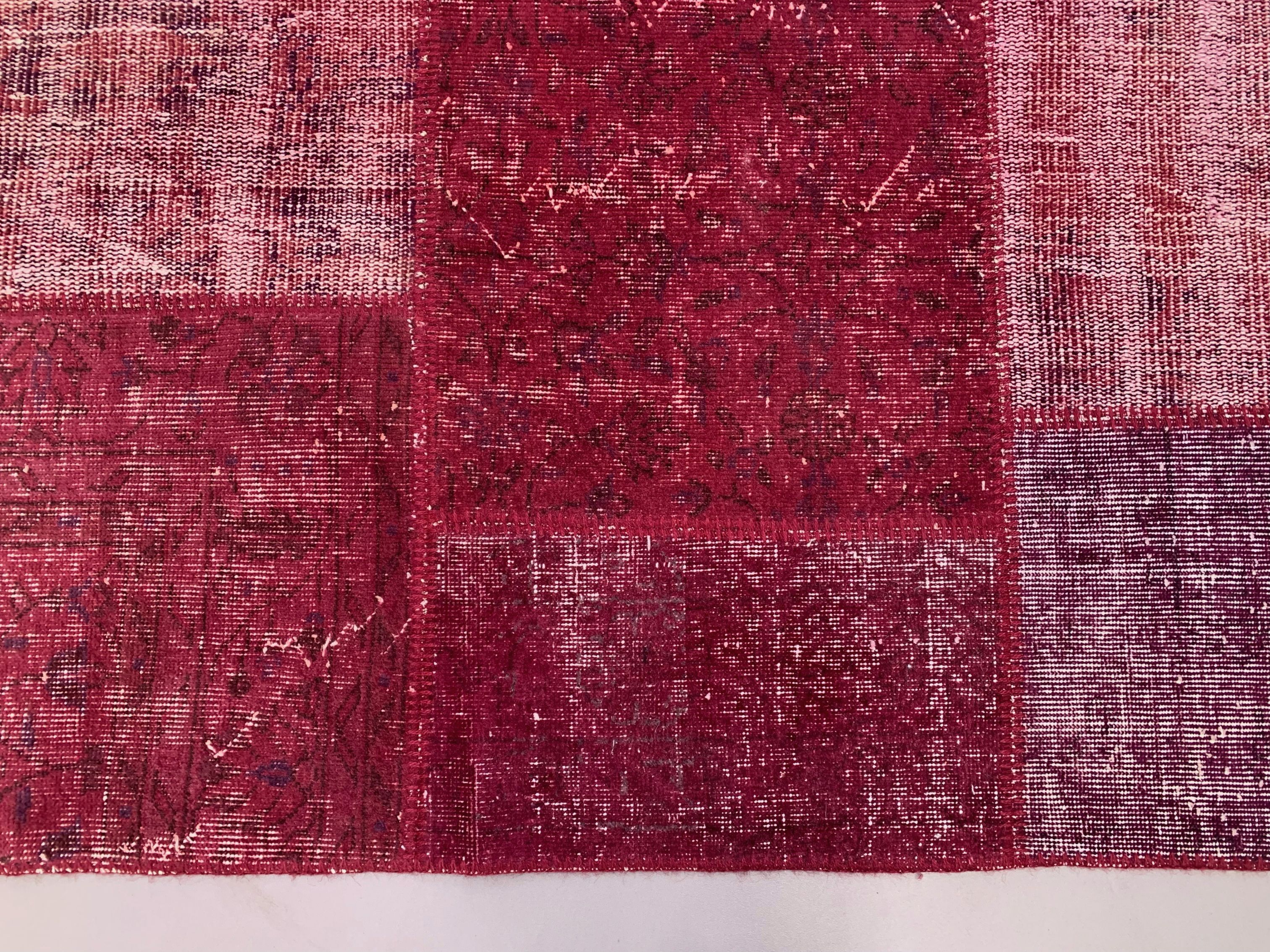 Distressed turkish patchwork rug 240x170 cm