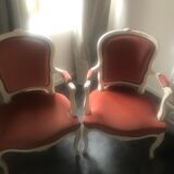 Pair of armchairs Louis XV style