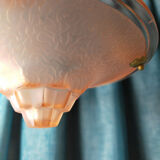 Suspension Art Deco pink basin