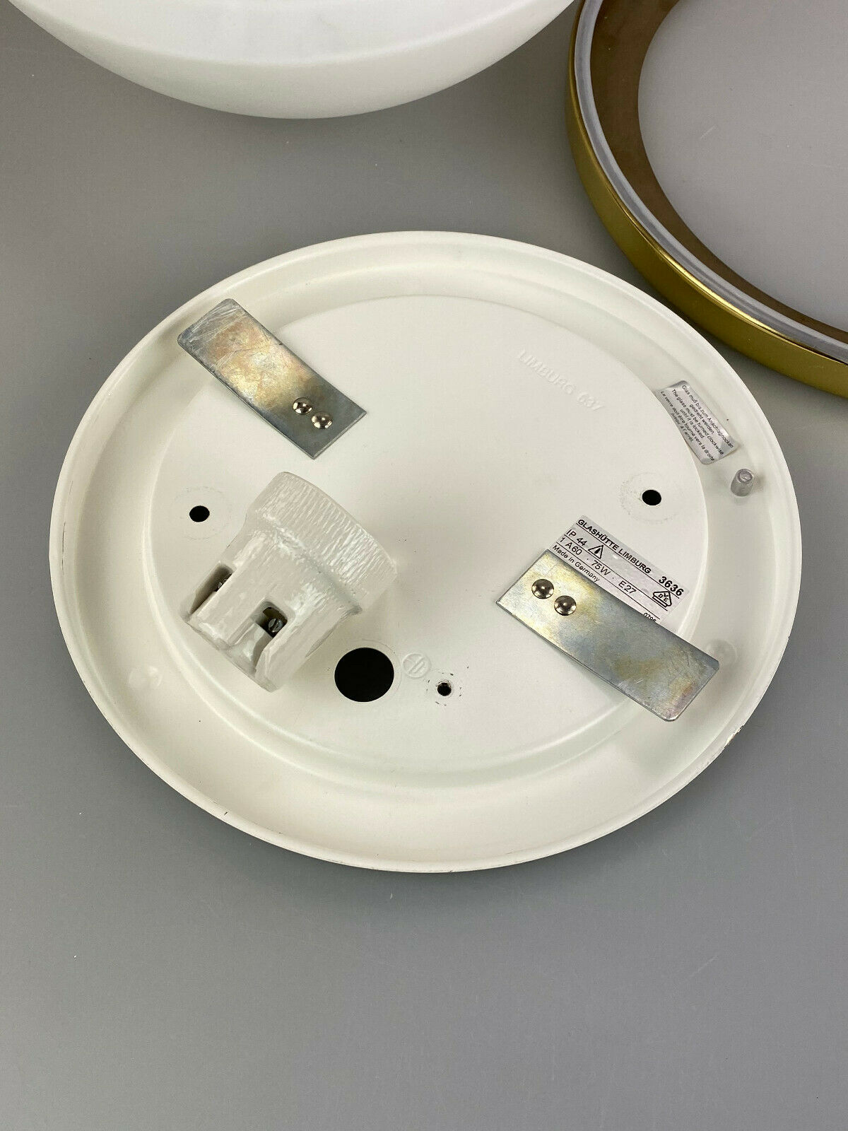 70s designer glass ceiling lamp