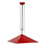 Adjustable red pendant light from Bieffeplast, 1980
