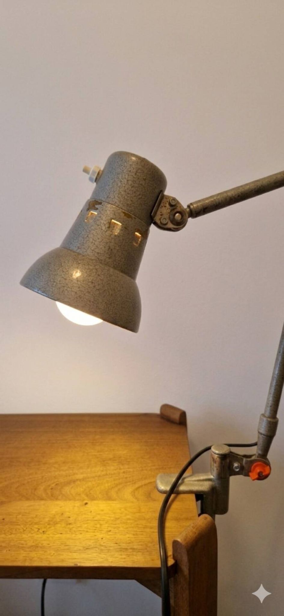 Vintage industrial architect lamp lumina – 1950s/60s