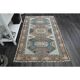 1970s Vintage Turkish Handmade Wool & Cotton Beige Area Rug 115x183