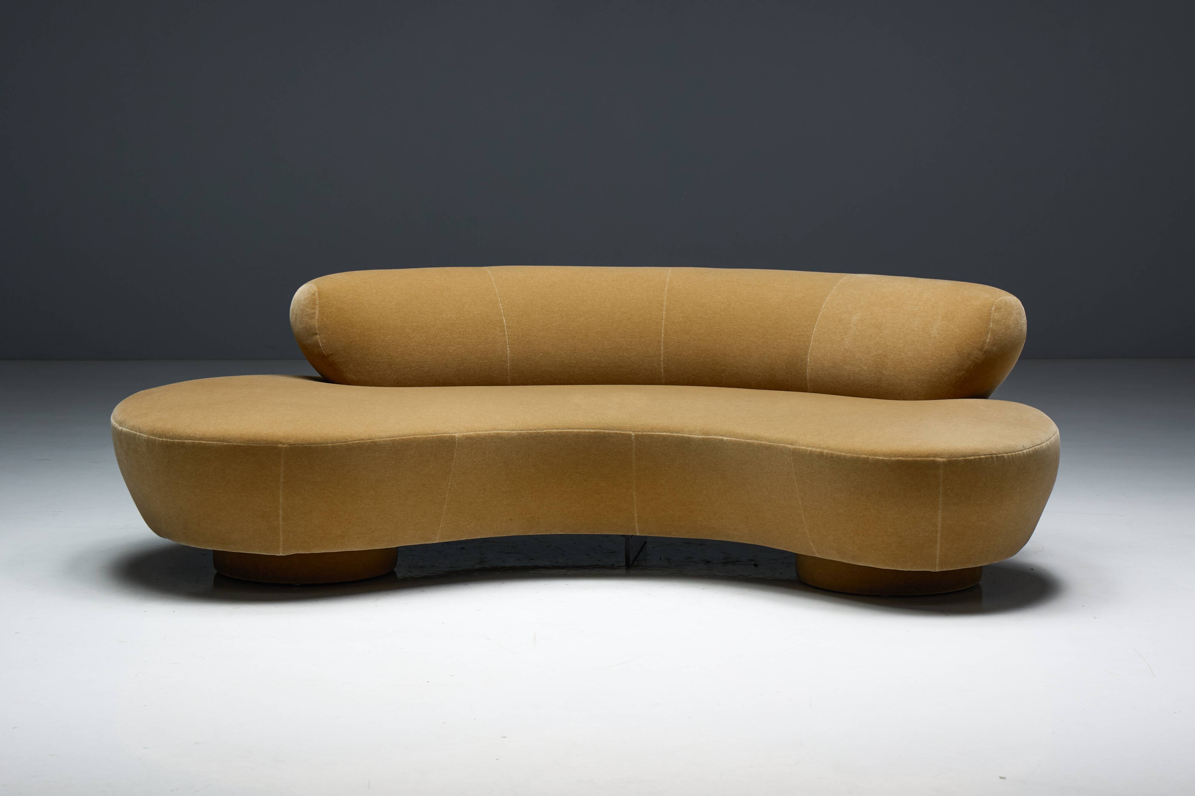 Serpentine Sofa by Vladimir Kagan for Directional, United States, 1980s