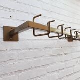 Bony 1980s metal wall coat rack
