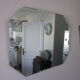 bevelled mirror from the 1960s 60x45cm