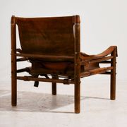 Fauteuil lounge en cuir de veau hongrois