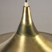 Vintage lamp in aluminium with brass plating, Italian made, 1960s.