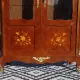 Louis XV library in rosewood marquetry