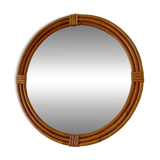 Rattan mirror