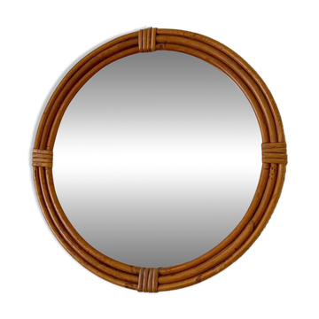Miroir rotin