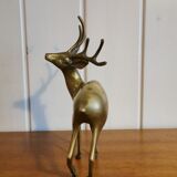 Young golden brass deer