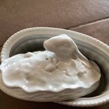 Porcelain hare head terrine