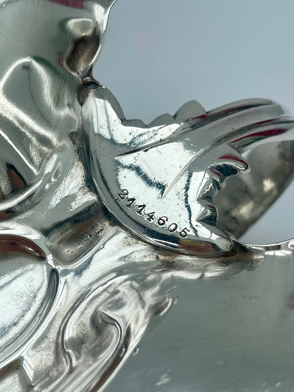 Christofle Silver-Plated Bonbonniere Serving Dish, Louis XV Style, Art Nouveau Period