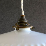 Opaline suspension pleated edges delivered with new-socket cable and old claw