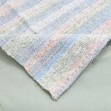Light Blue & Off White Striped Kilim Rug, 230x310Cm