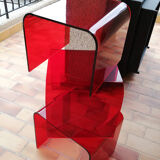 Set of 3 tables in plexiglas