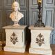 2 x French church consoles