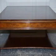 Large Georgian Coffee Table in Walnut Burr by Brights of Nettlebed London