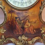 Violin clock and its Louis XV candlesticks
