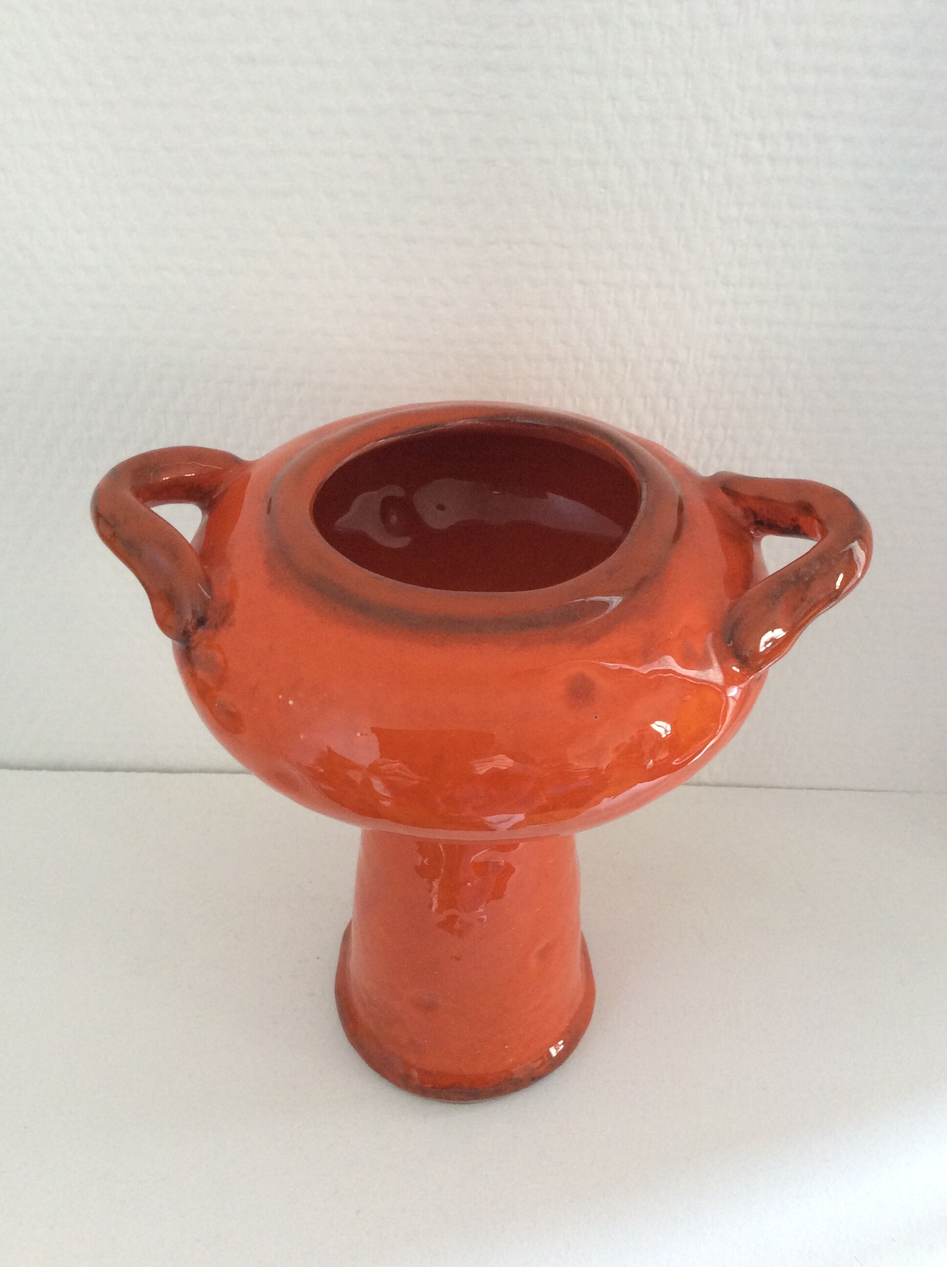 Vase ceramic year 50 orange