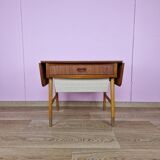Danish Modern Teak Foldable Sewing Table, 1960s