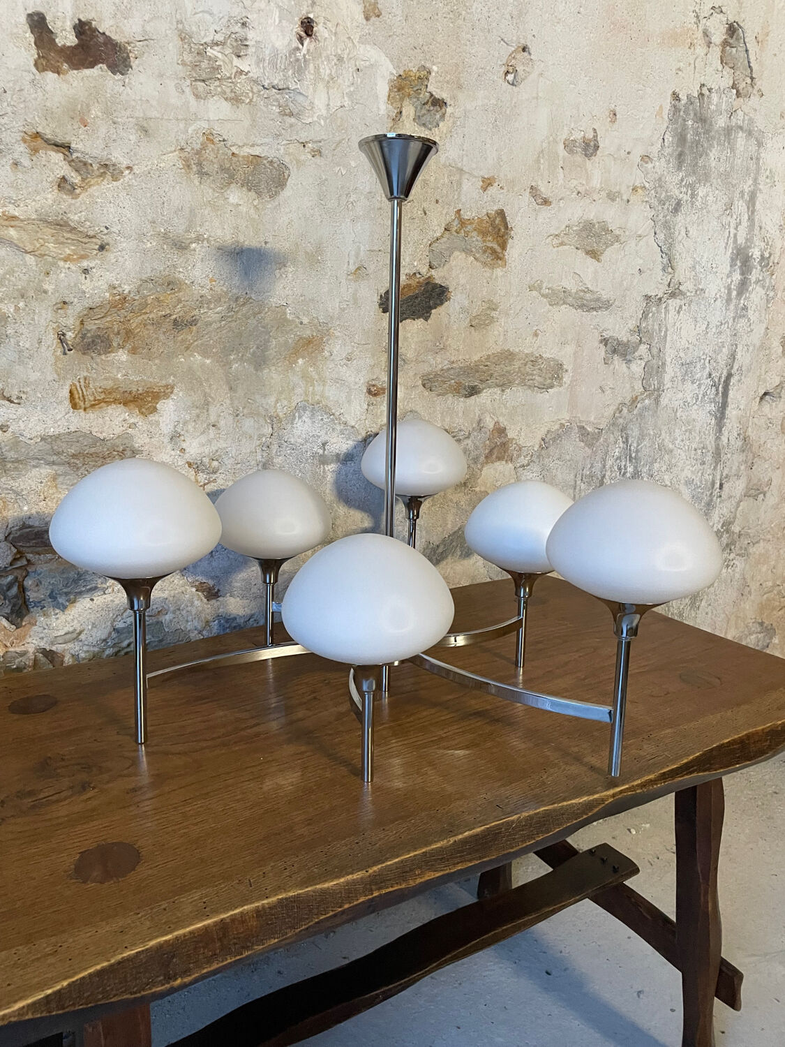 Asymmetrical chandelier Goffredo Reggiani 1970s