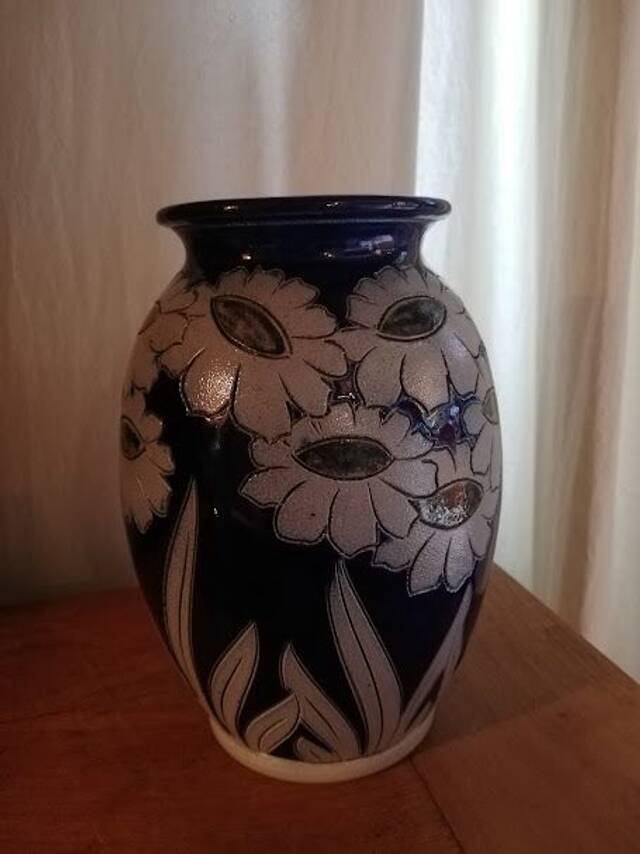 Stoneware vase from Alsace Burger Betschdorf