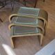 3 nesting tables, space age, circa 1970.