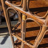 Rattan shelf bookcase