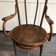 Fauteuil en bois courbé vintage, années 1900