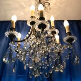 Crystal chandelier diamond cut 9 fires 1880