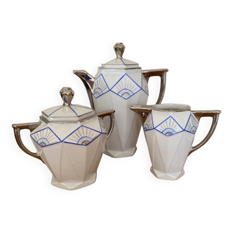 Limoges art deco porcelain coffee service