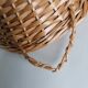 Wicker basket cornucopia