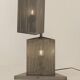 Modernist 5-light movable floor lamp in perforated metal, circa 1980