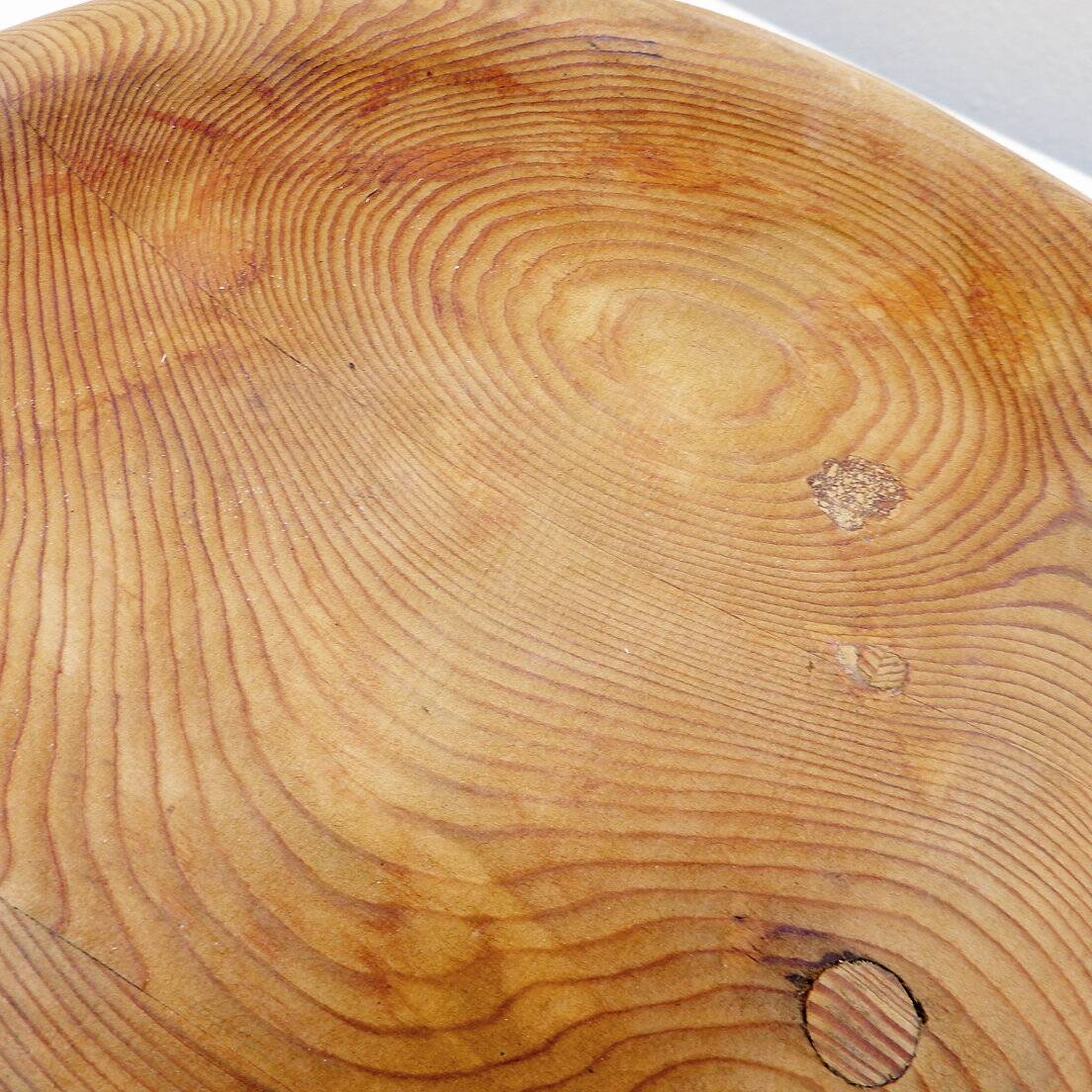 Grande coupe à fruits / centre de table en bois sculpté - 20ème