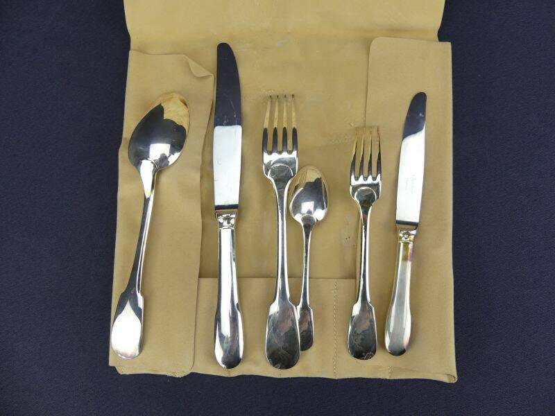 Christofle, Cluny, 6 sets of 6 cutlery.
