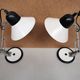 Pair of vintage desk lamps from the 60s and 70s aluminor