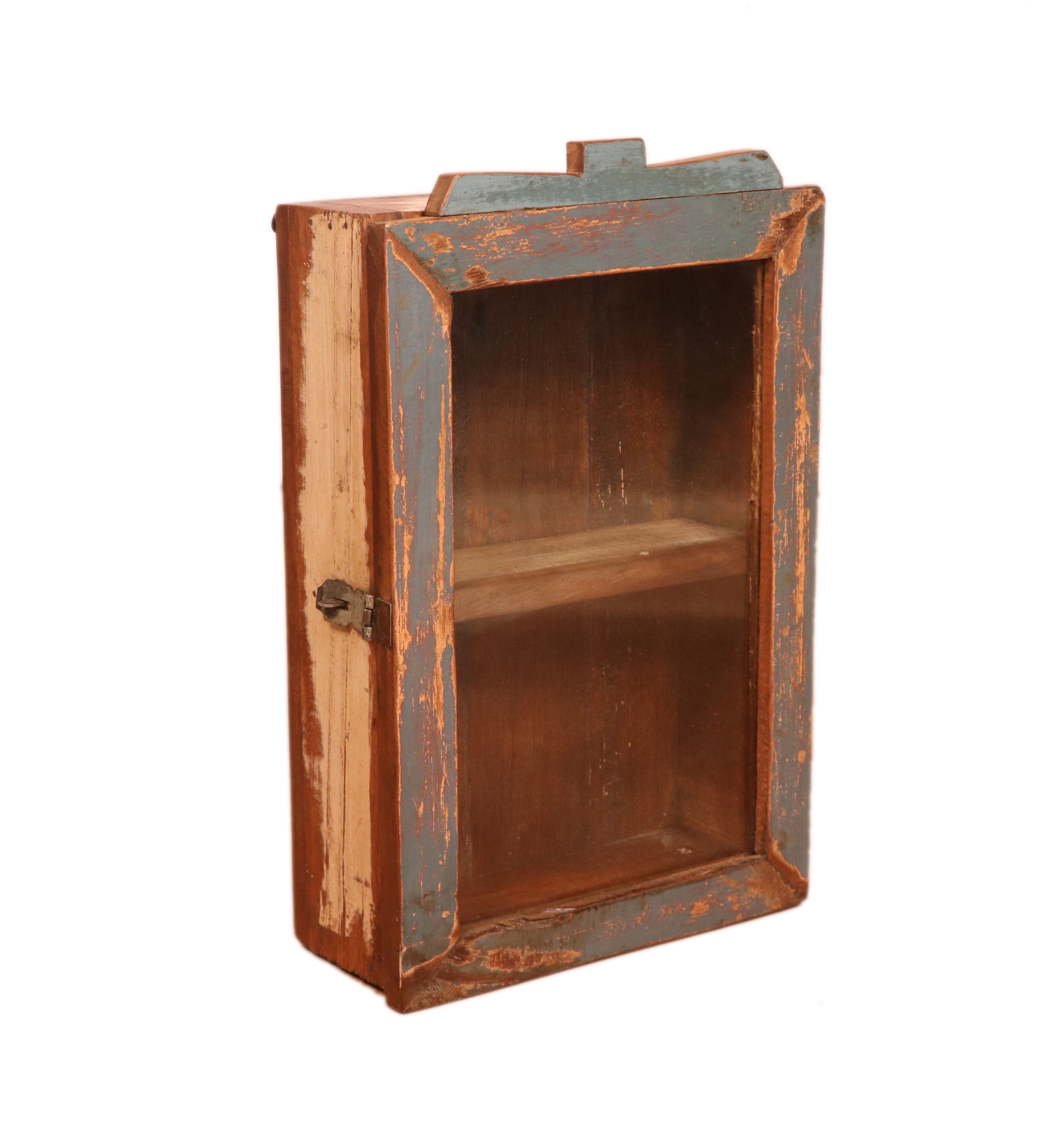 Original polychrome patina Burmese teak wall display