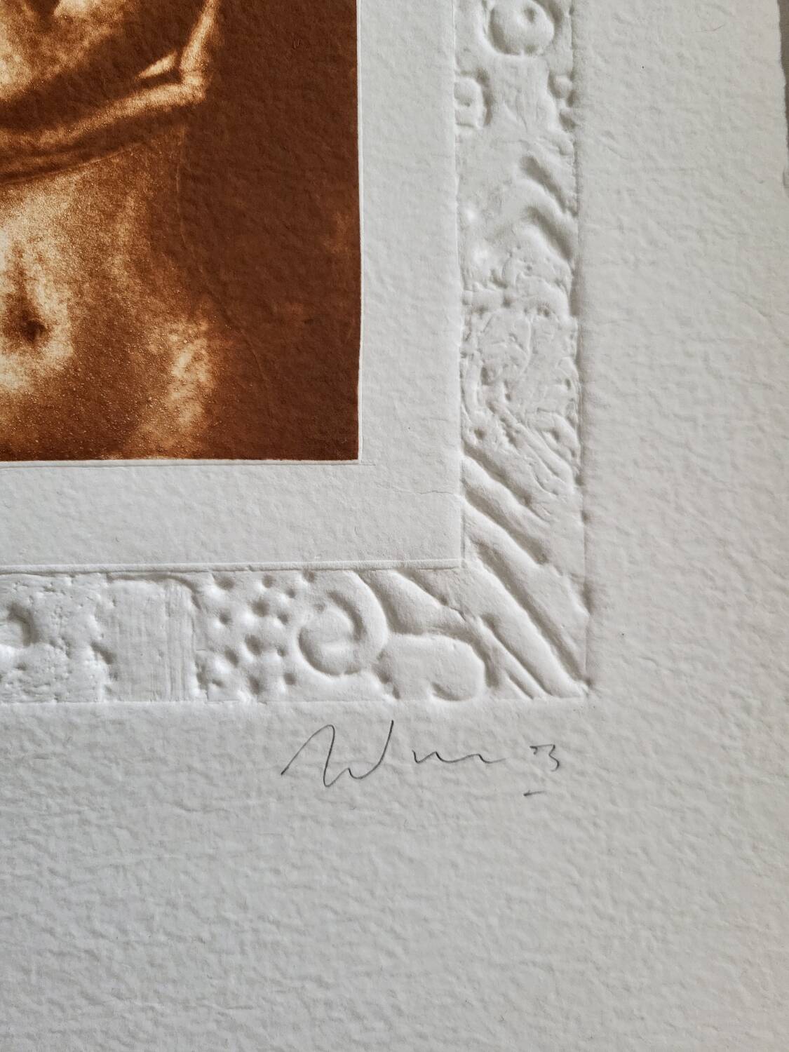 Lithographie Alain Soucasse :       Nu II